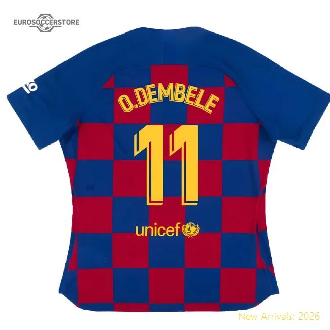 Barcelona Spanish Football O.dembele Home Jersey Performance Fabric