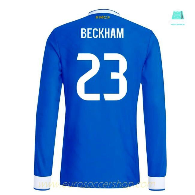 2025-2026 Real Madrid Authentic Long Sleeve Third Shirt (Beckham 23)