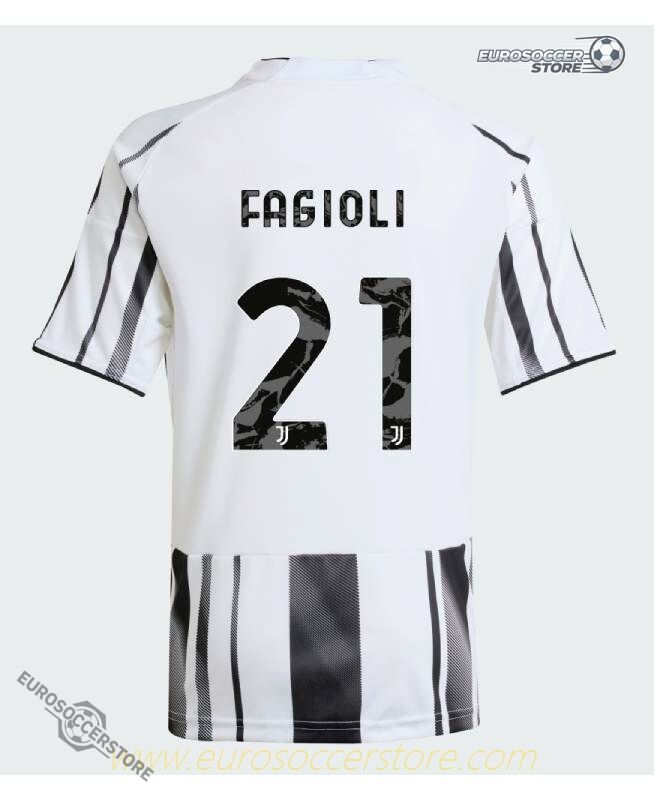 Juventus 25-26 Season Home Jersey with FAGIOLI 21 Printing
