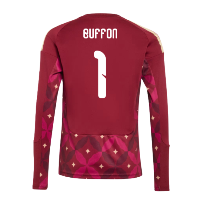 Chic Italy 2026-2027 Italy Home Goalkeeper Shirt (Burgundy) - Kids ...
