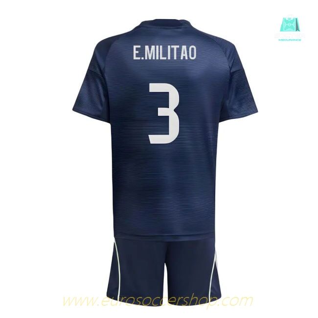 2025-2026 Real Madrid Away Youth Kit (E.Militao 3)