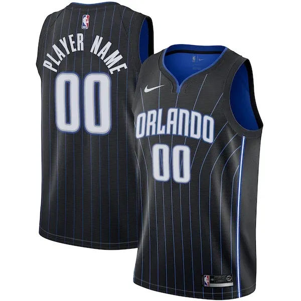 Orlando Magic Nike 2020/21 Swingman Custom Jersey - Icon Edition - Black/White