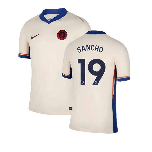 Chelsea 2024-20 Away Football Shirt Featuring Sancho 19 L S