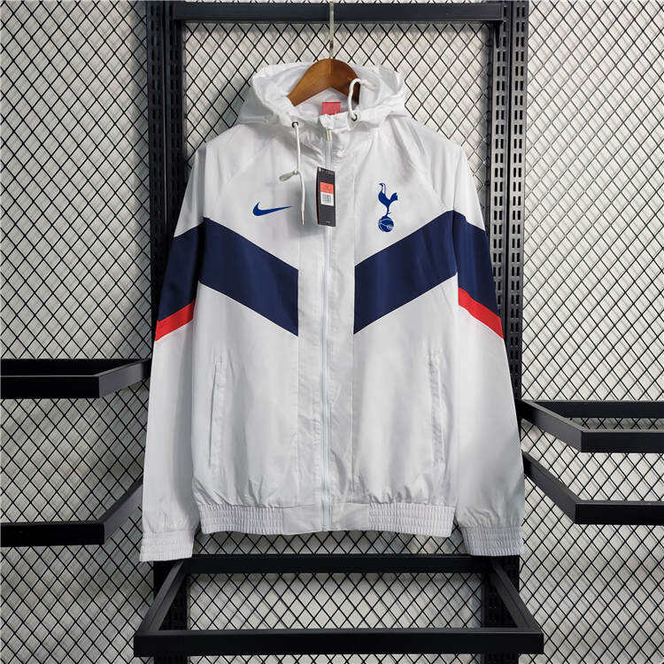 Moisture Wicking Spurs 2324 Tottenham Hotspur White Windbreaker Jacket