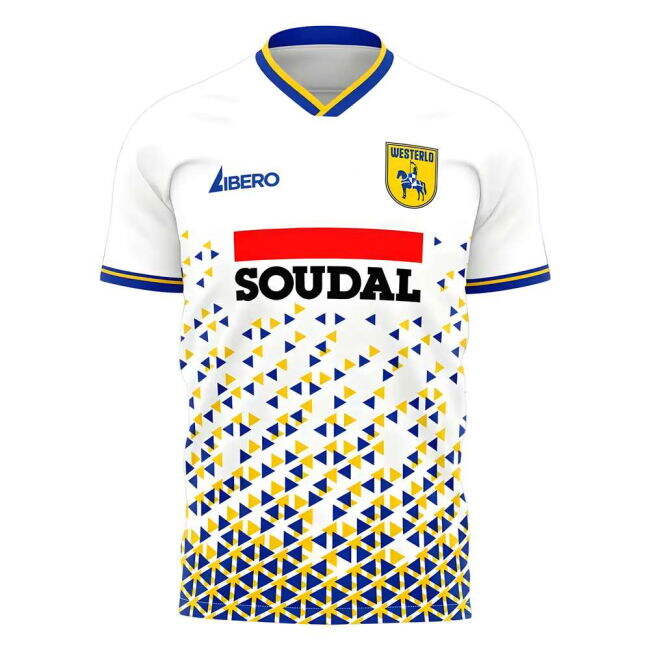 Authentic Second Kit Kvc Westerlo #2025 Current Season Fan Favor (v9)