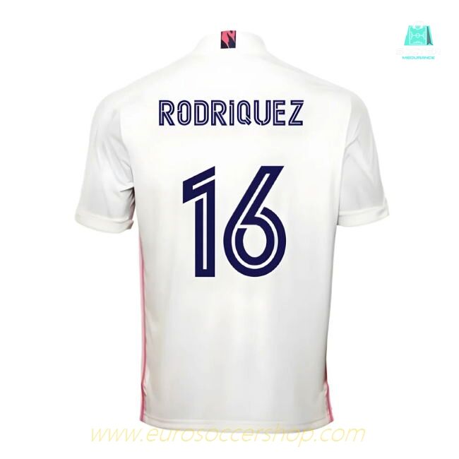 2020-2021 Real Madrid Adidas Home Football Shirt (RODRIGUEZ 16)