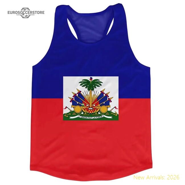 Haiti Flag Running Vest - Fan Collection - Fan Collection