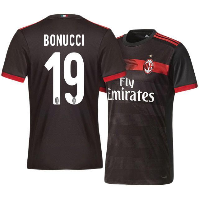 AC Milan Third 201718 Leonardo Bonucci 19 Soccer Jersey Shirt -
