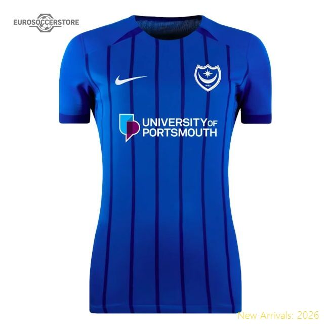 Exceptional 2024-2025 Portsmouth Home Shirt (womens) (your Name)