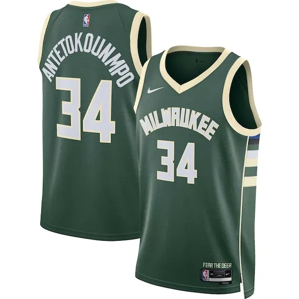 Giannis Antetokounmpo MIL Swingman Jersey - fashionable authentic -