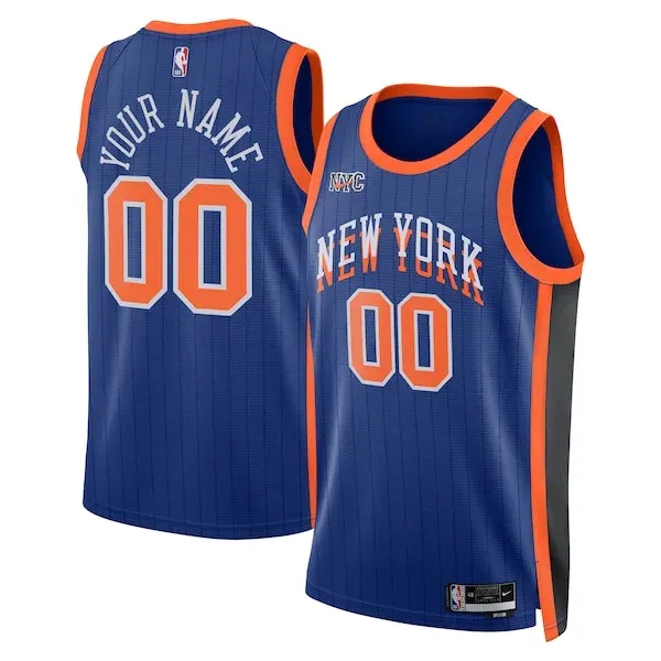 New York NYK Swingman Jersey - premium authentic-jersey - Blue