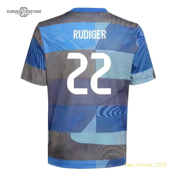 Elite Home Real Madrid Rudiger Jersey 2025-2026 Quick-dry