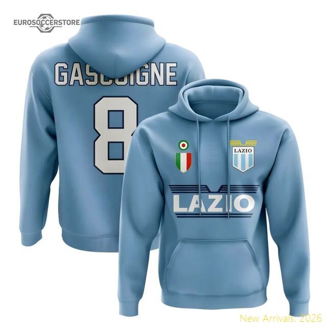 Authentic Lazio Home Lazio Gascoigne Jersey 2023-2024 Breathable