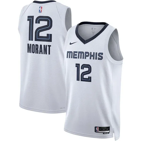Ja Morant MEM Elite Basketball Jersey - Navy - Licensed Product