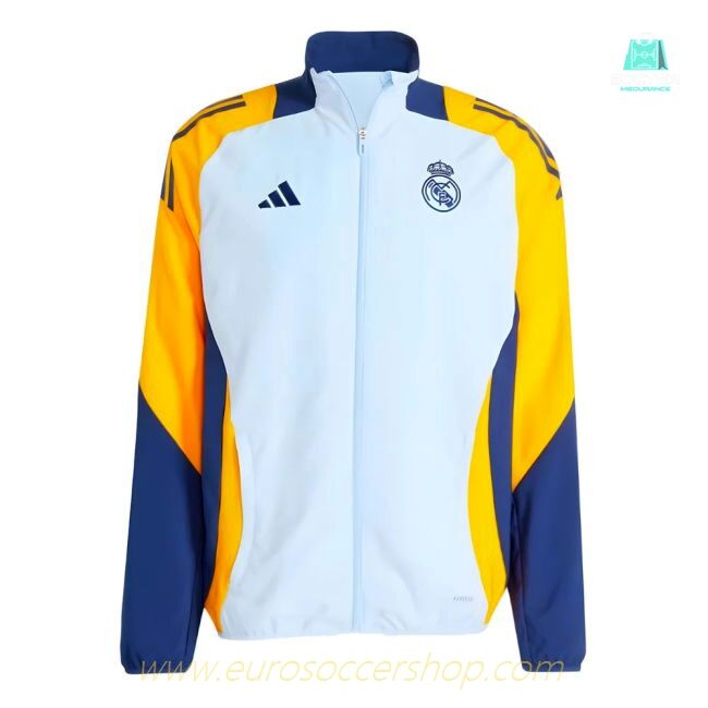 2024-2025 Real Madrid Presentation Jacket (Glow Blue)