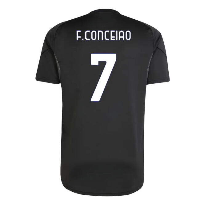 2025-2026 Juventus Training Shirt (Black) (F.Conceiao 7)