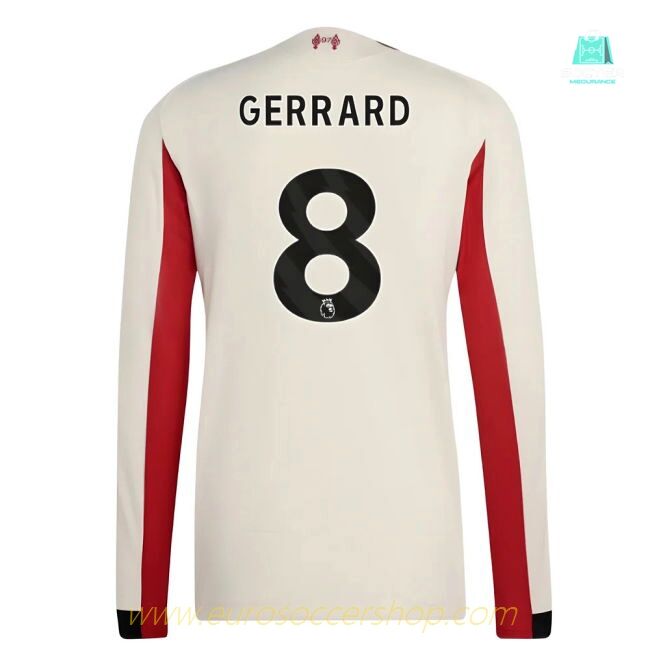 2025-2026 Liverpool Authentic Long Sleeve Away Shirt (Gerrard 8)