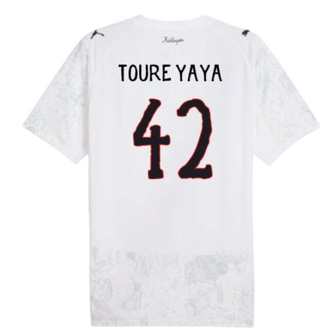 2025-2026 KIDSUPER x Manchester City CWC Shirt (White) (Toure Yaya 42)