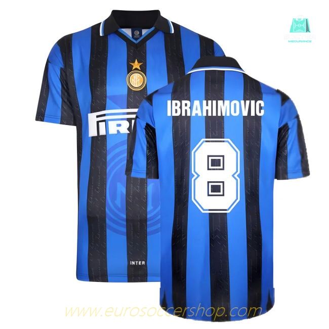 1998 Inter Milan Score Draw Home Shirt (IBRAHIMOVIC 8)