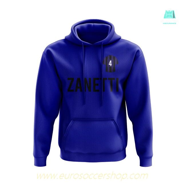 Javier Zanetti Inter Milan Number Hoody (Blue)