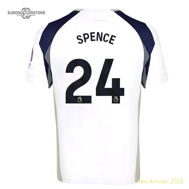 Top-grade 2025-2026 Spurs Hotspur Home Shirt (spence 24)