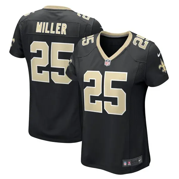 Performance New Orleans Saints Game Jersey - Premium Black NFL Fan ...
