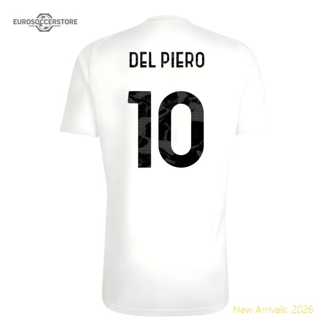 2025-2026 Juve Training Tee (white) (del Piero 10) - Official Design