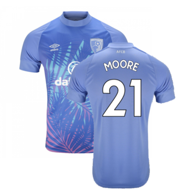 Bournemouth 2022-23 Away Shirt (L) (MOORE 21) (Excellent) (Match Day)
