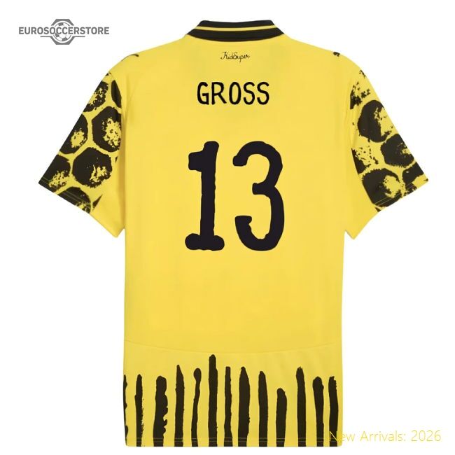Professional-Grade 2025-2026 Kidsuper X Borussia Dortmund Cwc Home Shirt (Gross