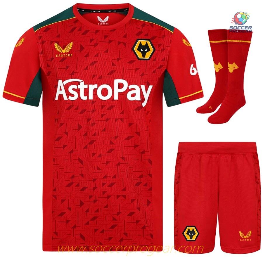 Wolverhampton Away Kids Edition Kit Shirt 2023 2024
