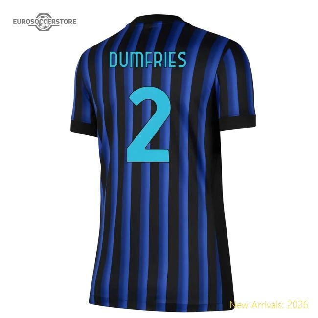 Premium Home Inter Milan Dumfries Jersey 2025-2026 Comfortable