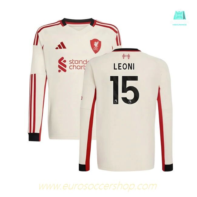 2025-2026 Liverpool Away Long Sleeve Shirt (Kids) (Leoni 15)