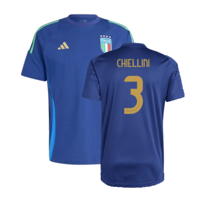 2024-2025 Italy Training Tee (Navy) (CHIELLINI 3)