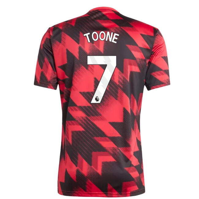 Adult 2025-2026 Man Utd Pre-Match Shirt (Red) (Toone 7)