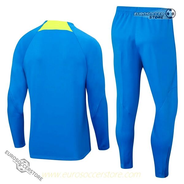 Club America's 23-24 Blue Tracksuit with Zipper Design
