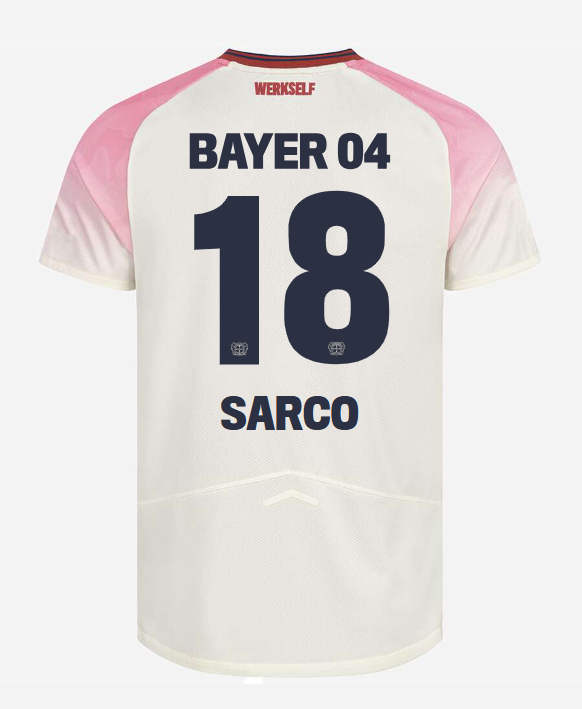 Bayer 04 Leverkusen 25-26 Season Away SARCO 18 Football Jersey