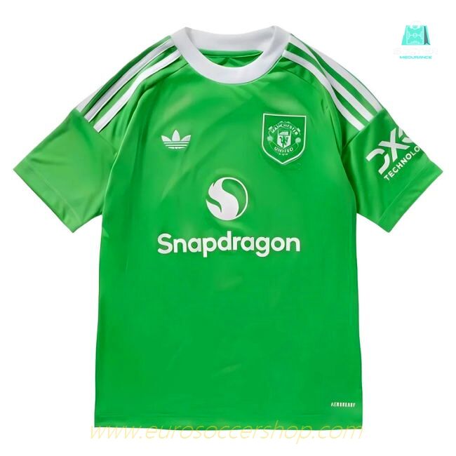 2025-2026 Man Utd Third Goalkeeper Shirt (Green) - Kids