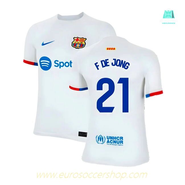 2023-2024 Barcelona Away Shirt (Kids) (F De Jong 21)