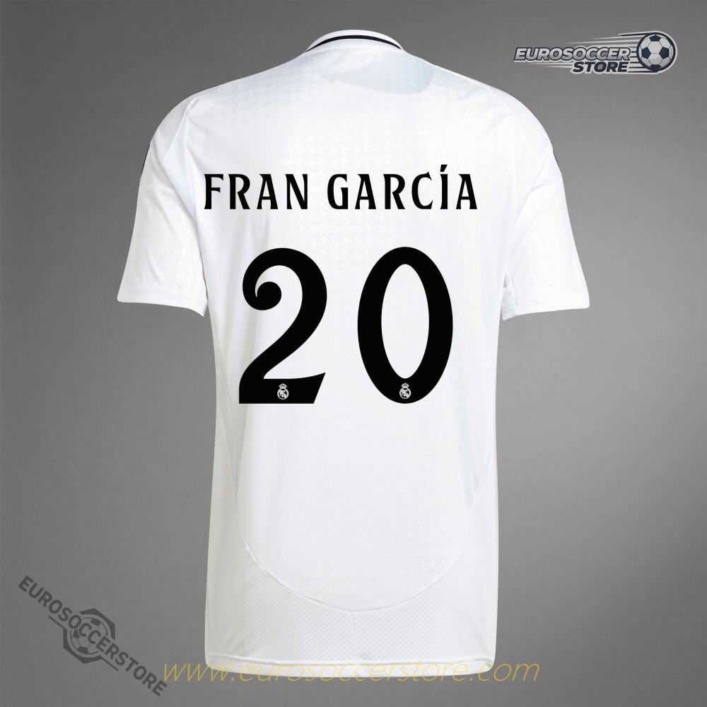 FRAN GARCÍA's 2024-25 Real Madrid Home Jersey, Version 20