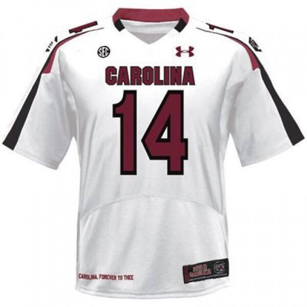 Youth(kids) Ncaa Team #14 Connor Shaw Premium Football Jersey