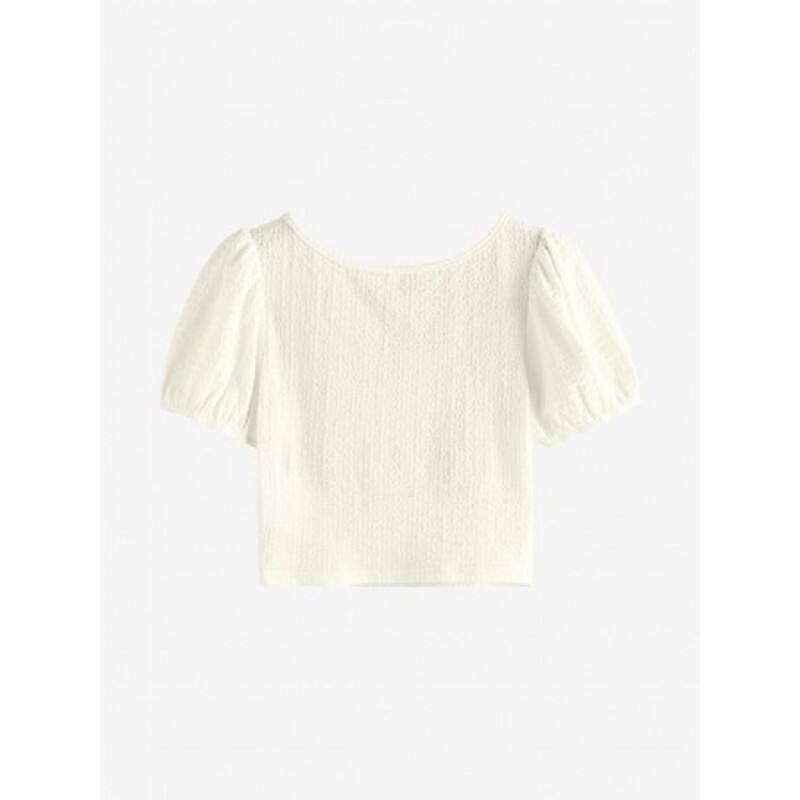 Crinkle Ruched Crop Top LA5534