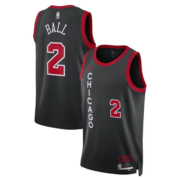 Lonzo Ball CHI Swingman Jersey - premium contemporary - Black