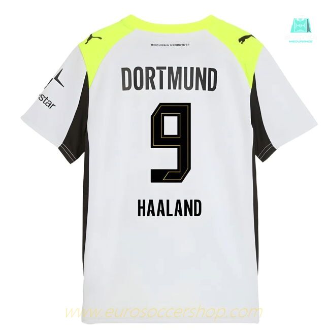 2025-2026 Borussia Dortmund Away Shirt (Kids) (Haaland 9)