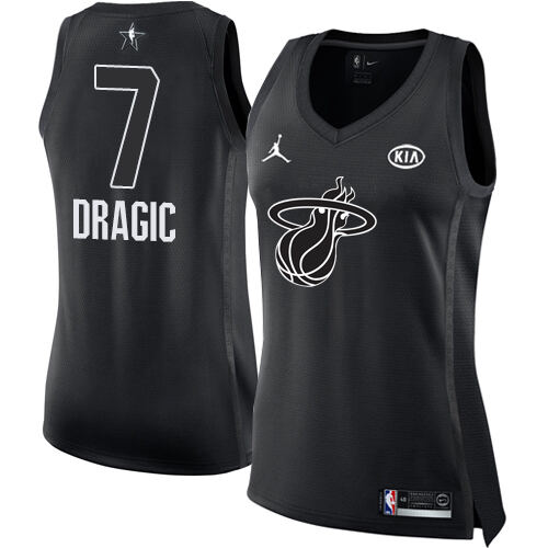 Heat Goran Dragic #7 Premium 2018 Icon NBA Swingman Jersey Black