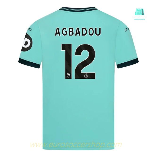 2025-2026 Wolves Away Shirt (Kids) (Agbadou 12)