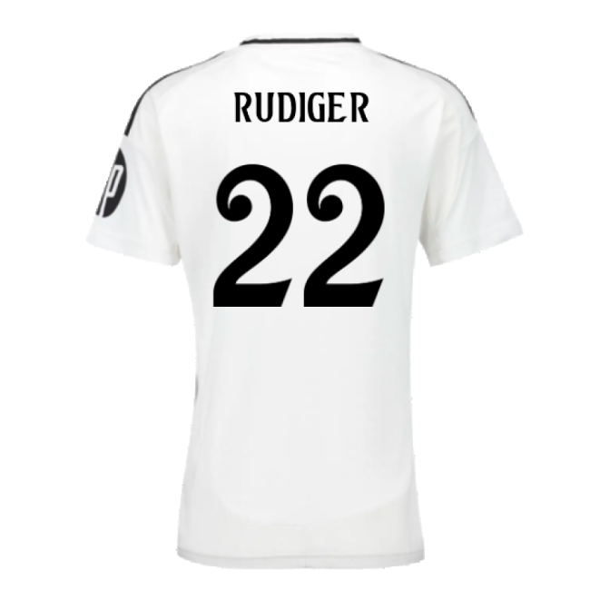 2024-2025 Real Madrid Home Jersey (womens) (rudiger 22) - Economical