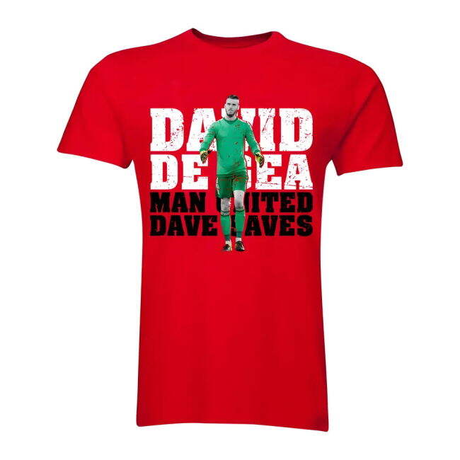 David De Gea Man United Goalkeeper T-Shirt (Red)