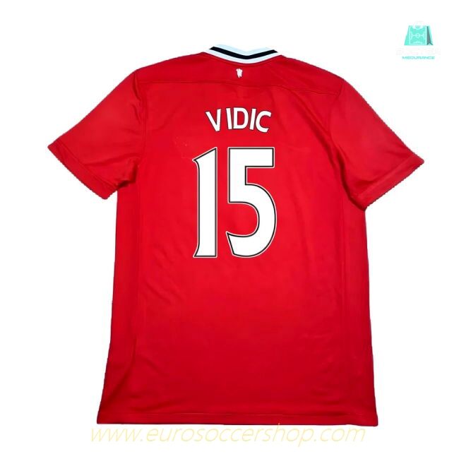 Manchester United 2011-12 Home Shirt ((Excellent) XL) (Vidic 15)