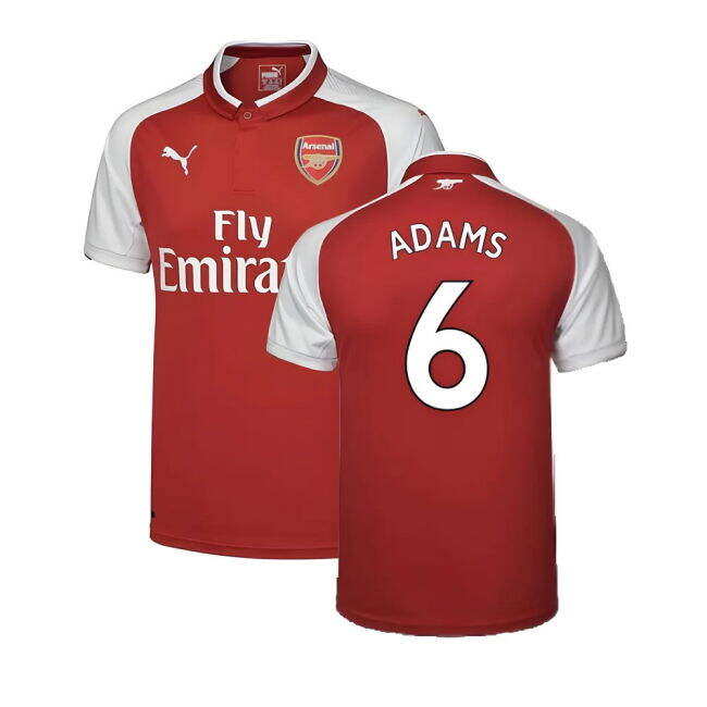 Arsenal 17/18 Home Football Shirt Adult Size XS ((Excellent) XS) (Adams 6)