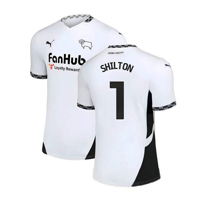 Premium 2024-2025 Derby County Home Shirt (Kids) (Shilton 1)